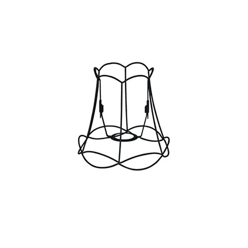 QAZQA Kap Granny Frame 20cm DS E27 zwart