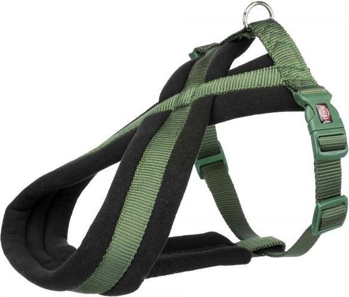 TRIXIE tuig voor hond premium touring bosgroen 60-100x2,5 cm groen