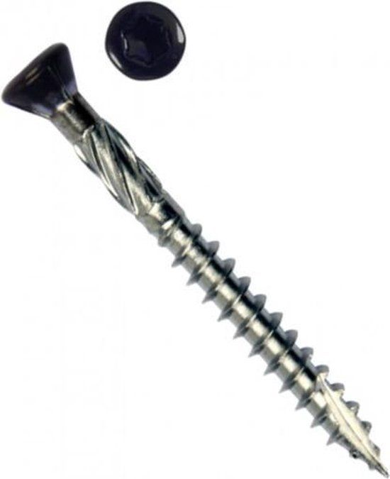 pgb-Europe PFS Potdekselschroef 5x70 RVS zwart Torx 200st
