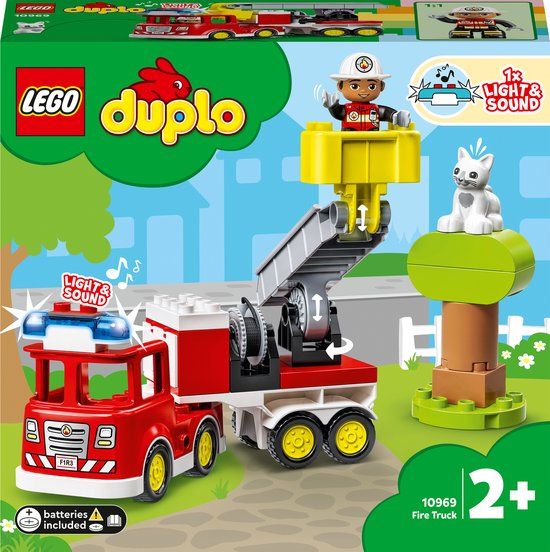 LEGO DUPLO Town Brandweerauto 10969 - Educatief Peuter Speelgoed