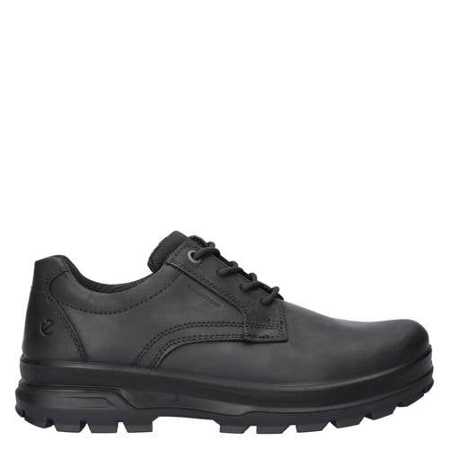 Ecco Rugged Track leren wandelschoenen zwart
