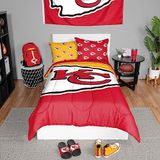 FOCO Kansas City Chiefs 3-pack dekbedset (dekbed en 2 shams) - Twin