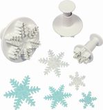 PME Cake Ltd Plunger Uitsteker set/3 Sneeuwvlokjes