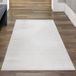 Tapis d'extérieur moderne avec motif circulaire en crème – résistant aux intempéries et facile d'entretien. Dimensions : 80 x 250 cm