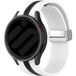 Strap-it Samsung Galaxy Watch 5 40mm Magnetisches Sportband (Weiß/Schwarz)