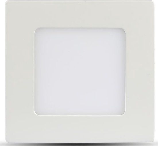 BES LED Viron Dunson LED Downlight - Square 24W - 4000K Natural White - Matt White - 300mm - SAMSUNG LEDs