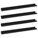 VidaXL Wandschappen 4 stuks MDF Zwart 80x9x3 cm