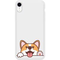Hello Corgi Siliconen hoesje compatibel met iPhone XR