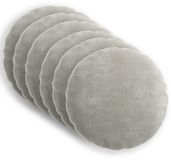 vidaXL Kussensloop HEERLEN Lichtgrijs Ø 60 cm Chenille Stof 6 stuks