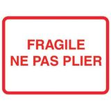 Rouleau d'étiquettes d'expédition - Message préimprimé