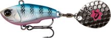 Savage Gear Fat Tail Spin 8cm 24g Bleu Argent Rose