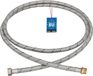 KOTARBAU® Tuyau de raccordement flexible 3/8"x3/8" - Tuyau de raccordement sanitaire 200 cm - Tuyau de robinet flexible - Acier inoxydable tressé