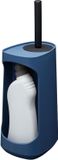 Tiger Tess WC borstel met houder - Opbergvak - vrijstaand - met Swoop® borstel flexibel - Blauw / Zwart