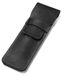 OEM Lederen etui voor vulpen, "Crazy Horse" leer, zwart, 16,5 x 5 cm