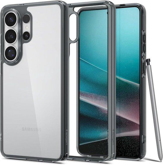 Spigen Ultra Hybrid Back Cover Transparant Grijs voor Samsung Galaxy S26 Plus