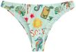 Next Dames Braziliaanse Bikinislip - Mint Green Mosaic Conversational - Pied-de-poule - Maat 42