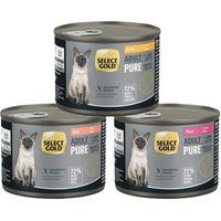 SELECT GOLD Pure Mixpakket Kattenvoer 6 x 200 g