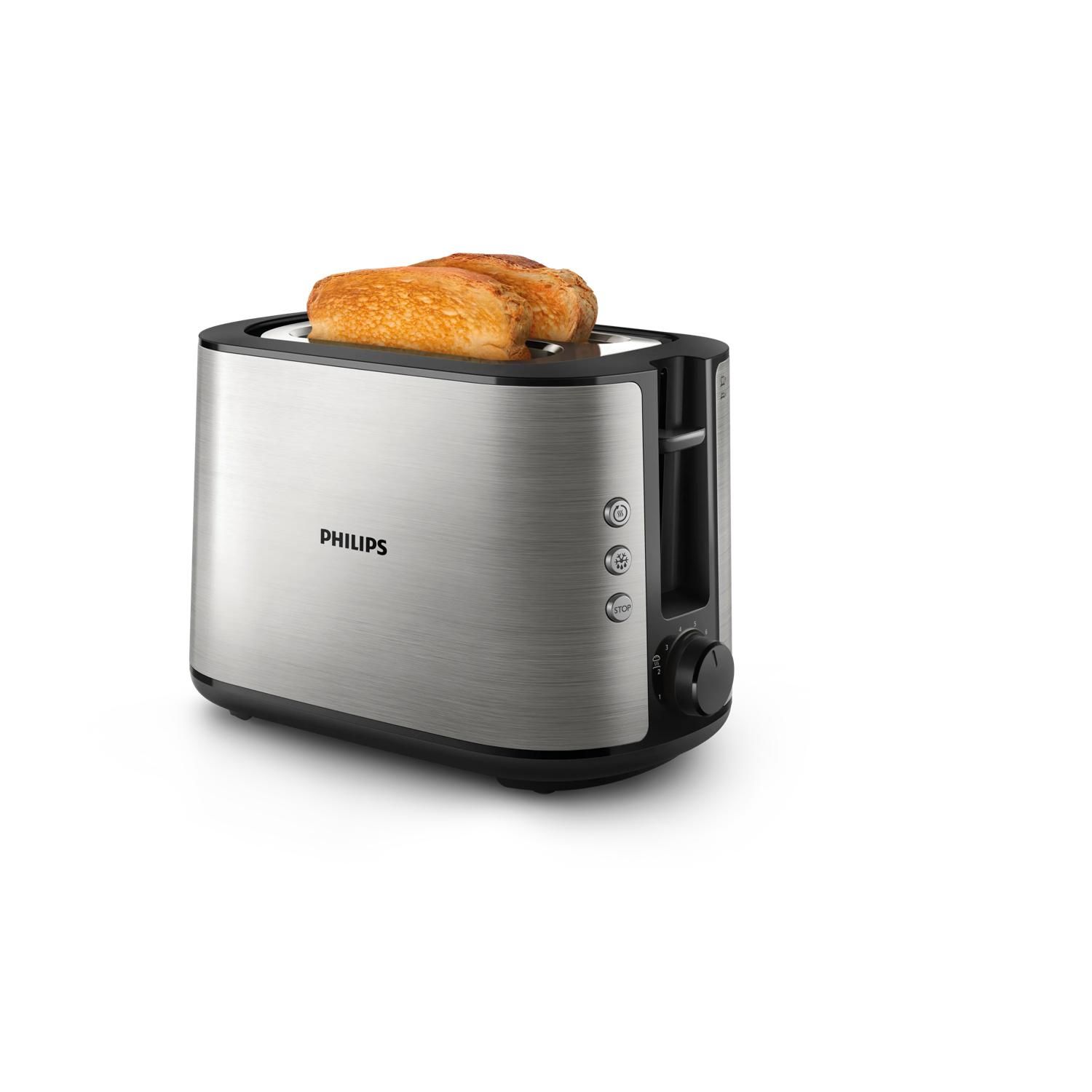 Philips Viva Collection HD2650/90 Broodrooster - 2 sneetjes, zwart/rvs
