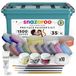 Snazaroo 1172249 Schminkset voor Kinderen & Volwassenen – 15 Kleuren met Glitters, Penselen & Sponsjes – Schminkbox voor Halloween, Carnaval, Feest & Verkleedpartijen – Huidvriendelijk & Afwasbaar