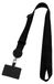Handy Kette Band Schnur Universal Umhängeband für Handyhüllen Smartphone Nylon, Farbe: Noir