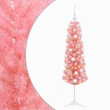 vidaXL Sapin de Noël artificiel étroit 150 cm Rose