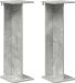 vidaXL Plantenstandaard 2 stuks Betongrijs 25 x 25,5 x 80,5 cm Bewerkt hout