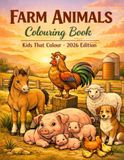 Livre de coloriage d'animaux de la ferme : les enfants qui colorent - édition 2026