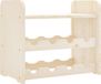 vidaXL Wijnrek met bovenblad 43x25x37 cm massief grenenhout