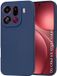 Techsuit Soft Flex Silicone Back Cover voor Oppo Find X9 Pro - Navy Blue