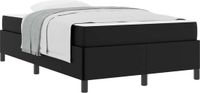 vidaXL Bedframe met matras, Zwart, 120 x 200 cm, Stof