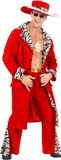 Widmann Finidi Rood Pimp Kostuum Heren XL