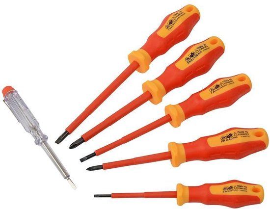 Brüder Mannesmann VDE Schroevendraaierset (6 delig)