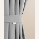 ROOM99 Vouwhouder voor gordijnen, 8 x 120 cm (breedte x lengte), decoratieve sjerpen voor gordijnen, gordijnhouders, outdoorgordijn, lichtgrijs