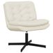 vidaXL - Draaiende Relaxstoel - Crème - 63 x 75 x 76 cm - Fluweel