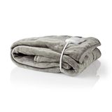 Nedis Elektrische Deken - Fleece - Grijs - 1 Persoons - 120W