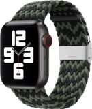 By Qubix Qubix Apple Watch Band - Braided - Black/Green - 42/44/45/Ultra/49mm