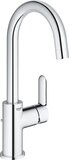 GROHE BauEdge wastafelkraan L-size - Chroom - Met waste - 23760000