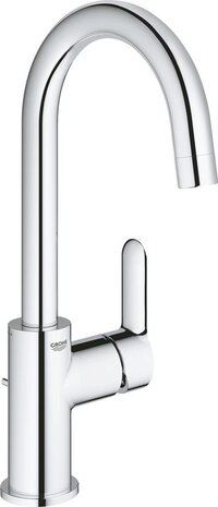 GROHE BauEdge wastafelkraan L-size - Chroom - Met waste - 23760000