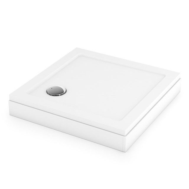 Maxaro Hoge Douchebak 76x76cm Vierkant SMC Hoogglans Wit