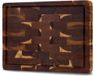 SOPHIOR Planche à découper en bois Acacia bout de bois - 35x25x3,2 cm - Avec gouttière à jus et poignées