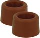 AMIG Butée de porte/Tampon de porte - 4x - D30mm - vis incluses - caoutchouc - marron