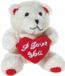 Heunec Pluche knuffelbeertje - 10 cm - I LOVE YOU hartje