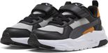 PUMA Trinity 2 LT AC PS Enfants Unisexe Baskets basses Velcro Cool Light Gray-Moody Gray-PUMA Black Textile Caoutchouc