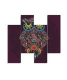Homemania Wandafbeelding, motief: vogels, 4 stuks, voor woonkamer, slaapkamer, meerkleurig, 76 x 0,3 x 50 cm, -HM204PMDF90, MDF