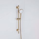 Adema Sparkle 2.0 Glijstangset - 70cm glijstang - ronde handdouche - metalen doucheslang - goud mat