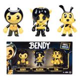 Bendy & The Ink Machine Collectorset 3 Beweegbare Figuren 6,35 cm - Inclusief Bendy Allison Tom - Officiële Licentie Joey Drew Studios - Verzamel Speelgoed Cadeau Tieners 14+ - Verzamelfiguren Cartoon