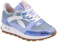 Floris van Bommel Sfw-10157 Blokki Sneakers - Suède - Dames - Blauw - Maat 39