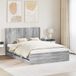 vidaXL Bedframe met opbergruimte en hoofdbord Grijs Sonoma