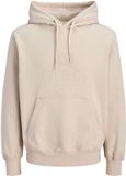 JACK & JONES JORFREDERIKSBERG MONOGRAM SWEAT HOOD SN Heren Trui Feather Gray XL