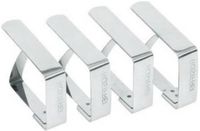 Merkloos / Sans marque Interbosch B.V. Tafelkleed klemmen - Set van 4 - RVS
